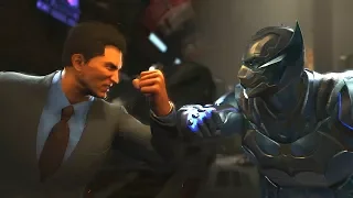 Injustice 2 - Bruce Wayne Vs Batman - All Intro Dialogue/All Clash Quotes, Super Moves