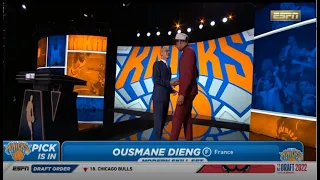 NBA Draft 2022 | Kendrick Perkins reacts to Knicks take FOusmane Dieng in 11th overall pick