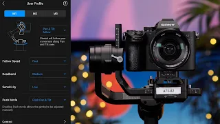 DJI-Ronin S Setup and Balance (+App connectivity)