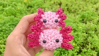 Loomigurumi Mini Axolotl Tutorial~Rainbow Loom