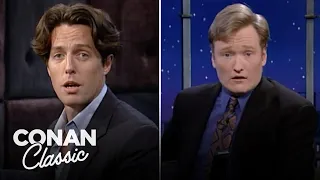 Hugh Grant Teaches Conan How To Pose | Late Night with Conan O’Brien