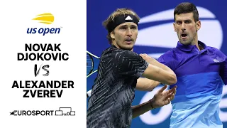 Novak Djokovic v Alexander Zverev | 2021 US Open Highlights - Semi-final | Tennis | Eurosport