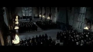 Harry Potter and the Deathly Hallows part 2 - Snape's speech in the Great Hall + Battle