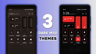 Top 3 Amazing Dark MIUI 14 Themes | MIUI 14 Dark Themes | Only Dark Mode Supported