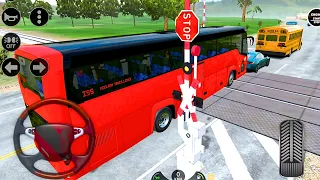 Trapped on the Tracks! Risky Bus Overtakes in Bus Simulator 2023