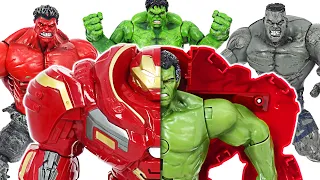 Hulk boarding in Hulkbuster! Defeat Thanos and Red Hulk!! | DuDuPopTOY