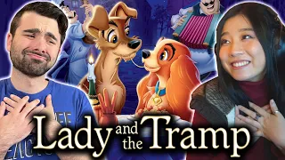 LADY AND THE TRAMP IS THE CUTEST ANIMATED FILM!! Lady and the Tramp Movie Reaction! THAT PASTA SCENE