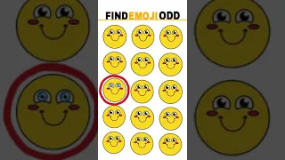 FIND THE ODD EMOJI OUT / EMOJI PUZZLE QUIZ #98 #shorts #howgoodareyoureyes #puzzlegame #emoji #quiz