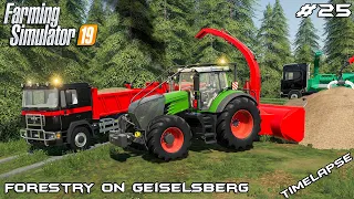 Making wood chips with NMC Griffin | Forestry on Geiselsberg | Farming Simulator 19 | Episode 25