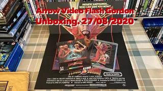 Arrow Video Limited Edition Flash Gordon Blu Ray Boxset Unboxing.