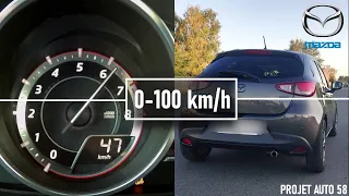 Mazda 2 III 1.5 Skyactiv-G 115 : 0-100 km/h