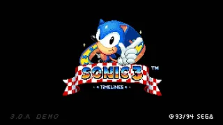 Sonic 3 SMS Remake - Timelines (v3.0.A Demo) ✪ Walkthrough (1080p/60fps)