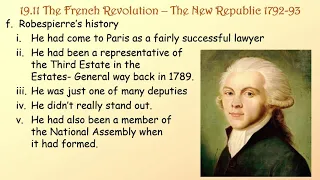 19.11 French Revolution - The New Republic