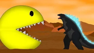 Godzilla Vs Pac-Man: : Size Comparison