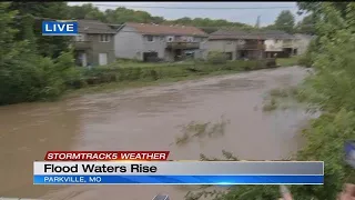 Torrential rains soak Kansas City, flooding highways and streets