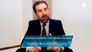 Pese a adversidades y descalificaciones, la consulta salió bien y el INE fortalecido: Córdova