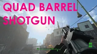 Fallout 4 Mod Review Quad Barrel Shotgun