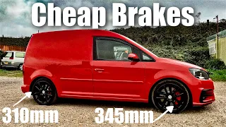 Vw caddy big brake upgrade cheap-ish!!