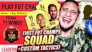 OMG WE GOT A SPECIAL ICON!! TOP 100 FUT CHAMPIONS PRO GAMEPLAY HIGHLIGHTS + CUSTOM TACTICS! FIFA 20