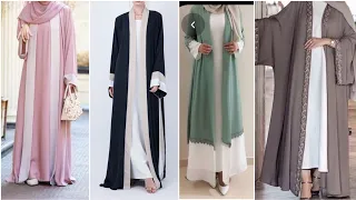 Front Open Abaya design 2022,Long shrug burqa design,koti naqab design,#hijab