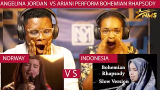 ARIANI PUTRI  VS ANGELINA JORDAN PERFORM BOHEMIAN RHAPSODY AT   AGT  LIVE 2 SINGERS 1 SONG