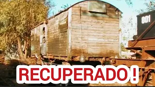 HISTÓRICO: DESPUÉS DE 35 AÑOS, EL FERROCLUB CDU LOGRÓ MOVER VAGÓN FABRICADO hace cerca de 100 AÑOS