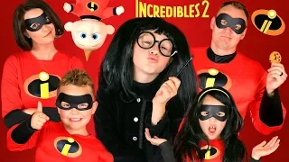 Disney Pixar Incredibles 2 Edna Mode Makeup and Costumes! Incredibles Family Lost Jack Jack!!!