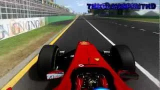 rFactor F1 2012 Fernando Alonso Onboard Albert Park Melbourne Australian Grand Prix 1080p