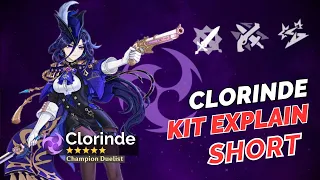 NEW UPDATE!! CLORINDE KIT ANALYSIS IN SHORT: SKILLS & BURST - Genshin Impact