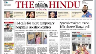 18 APRIL 2021 | The Hindu Newspaper Analysis |Current affairs 2021 #thehinduanalysistoday #Thehindu