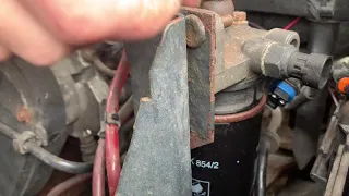 changing the fuel filter iveco daily 35s12