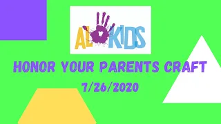 AL Kids Craft - Honor your Parents: Church steeple with the Ten Commandments (7/26/20) All Ages