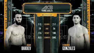 Адам Бакаев vs. Фернандо Гонзалез | Adam Bakaev vs. Fernando Gonzalez | ACB 78 - Young Eagles 24