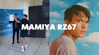 Mamiya RZ67 with studio lighting