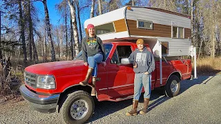 Renovating Our Tiny 1972 Vintage Truck Camper | Exploring Alaska Off-Grid