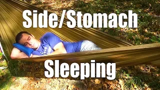 Can you sleep on your side/stomach in a hammock?
