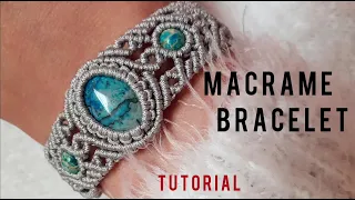 Diy Macrame bracelet with stone
