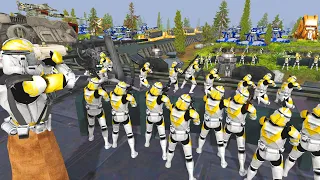 Most Brutal Clone SUPER FORTRESS Ever! - Men of War: Star Wars Mod battle Simulator