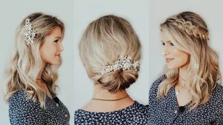 Easy Wedding Hair Tutorial | 3 Bridal Hairstyles
