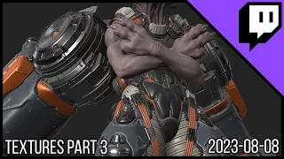 3D Character Sculpting - Marco Plouffe's Twitch Stream of 2023-08-08 - Textures part 3