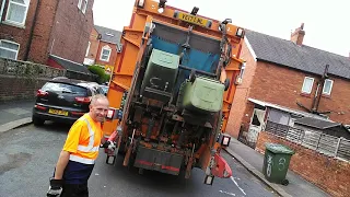 BIN WAGON EATS A 360 LITRE WHEELIE BIN