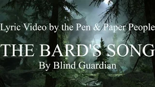 The Bard's Song - LYRIC VIDEO - Blind Guardian | P&PP