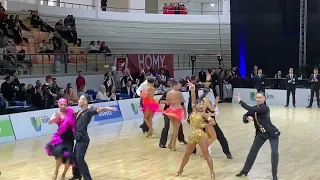 Arpad Toth - Erika Kelemen, 2023 WDSF World Senior 1 Latin, 1st round. - Samba