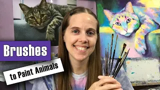 Best Brushes for Painting Animal Eyes, Noses, & Whiskers - Acrylic Painting Tips