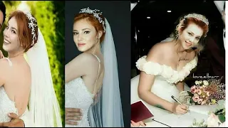 Elçin Sangu was seen in Spain in a wedding dress!