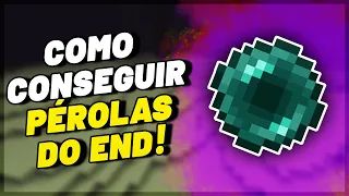 3 FORMAS de conseguir PÉROLAS do END no MINECRAFT BEDROCK!