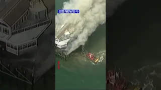 Californian pier goes up in flames