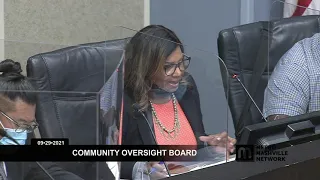 09/29/21 Community Oversight Board