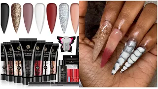 Saviland Polygel Kit | Stiletto Crocodile Nails