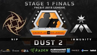 NiP vs Immunity - Map 2 - Dust 2 (FACEIT 2015 League Stage 1 Finals)